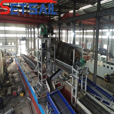 Pantalla de tambor para maquinaria de minería de oro en 1,4mx1.2m-2.6mx1.5m longitud y diámetro