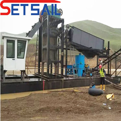 Pantalla de tambor para maquinaria de minería de oro en 1,4mx1.2m-2.6mx1.5m longitud y diámetro