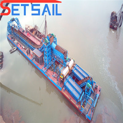 Consumo total de combustible 14L-39L Maquinaria para la extracción de arena fluvial