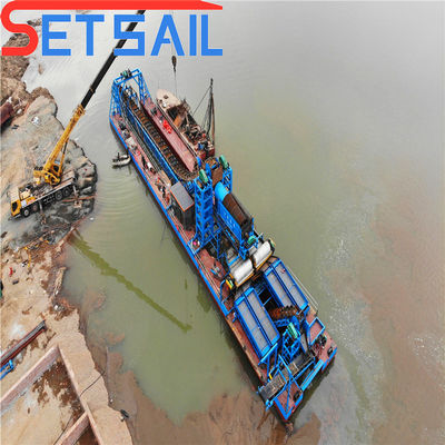 Consumo total de combustible 14L-39L Maquinaria para la extracción de arena fluvial