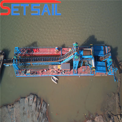 Consumo total de combustible 14L-39L Maquinaria para la extracción de arena fluvial