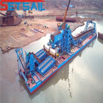 ME-15 Equipo de minería de cubo eléctrico de cadena de energía Opción ideal para la minería de oro en el río