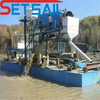 Máquina de dragado potente para la extracción de oro y diamantes Construcción duradera de acero marino