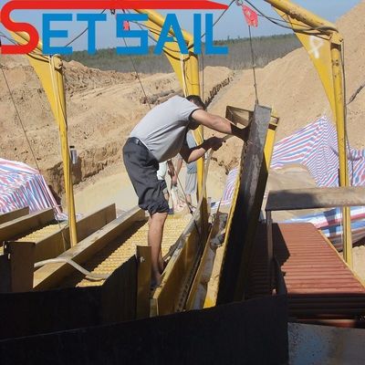 Cummis y Weichai Generador Maquinaria de minería de oro y diamantes con chute de vibración