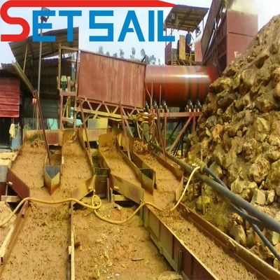 Maquinaria de minería terrestre para oro y diamantes Max. capacidad 1000 toneladas por hora Personalizado
