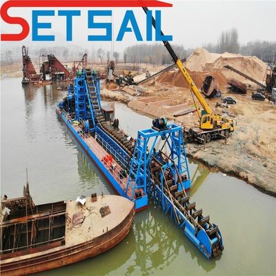 24-38m Generador de longitud total Conjuntos de río Minería de diamantes Barco con equipos de centrifugadora