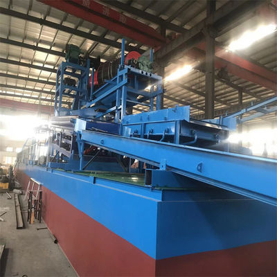 Extremadamente productivo Dredger de minería de oro en el río con capacidad de equipo de jigging de 60m3-300m3
