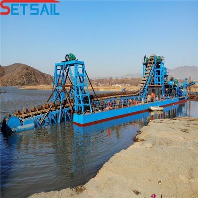 Tipo de ciclón hidrociclón cadena de cubo extracción de oro draga para la extracción de diamantes en el río
