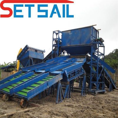Equipo de minería terrestre con maquinaria de jigging y flujo de agua de 200 m3/h Diseño personalizado