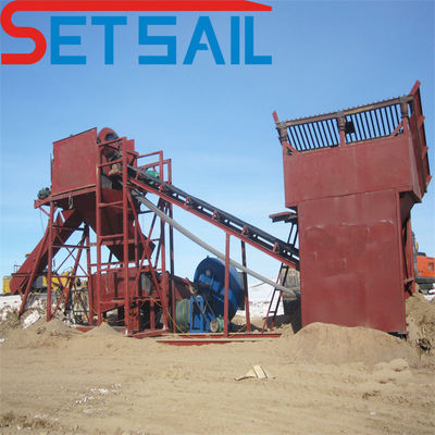 Equipo de minería terrestre con maquinaria de jigging y flujo de agua de 200 m3/h Diseño personalizado