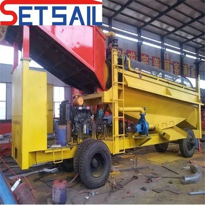 Equipo completo de extracción de oro y diamantes con máquina de agitación y capacidad de cubo de 0,07 m3