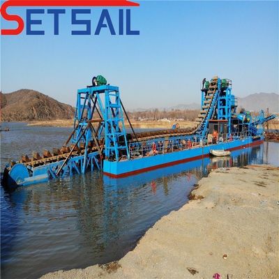 7.5-50kw de inyección de la bomba de la cadena de energía del río cubo de oro y equipo de excavación de excavación de diamantes
