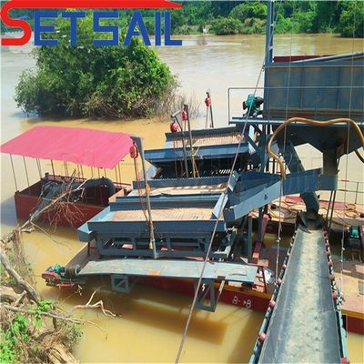Alfombra de oro Máquinas de dragado de minería fluvial de alta capacidad con tiempo de entrega estimado