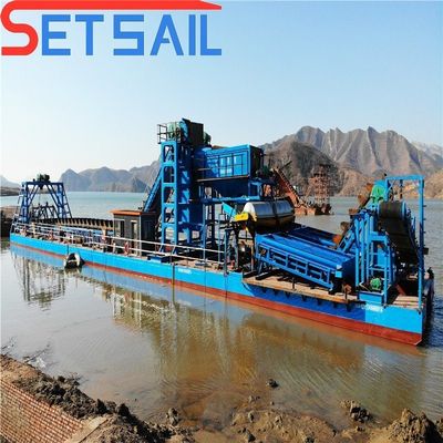 Generador de energía de 75-150kw de alta potencia Río de extracción de oro draga para equipos de diamante del lago