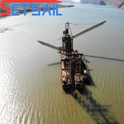 Generador de energía de 75-150kw de alta potencia Río de extracción de oro draga para equipos de diamante del lago
