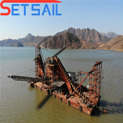 Generador de energía de 75-150kw de alta potencia Río de extracción de oro draga para equipos de diamante del lago