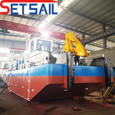 Barco de trabajo de servicio multifunción de doble hélice de 300-500 CV para muestras de dragas