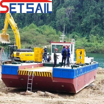 Barco de trabajo de servicio multifunción de motores diésel Cummins con casco de acero de aleación resistente