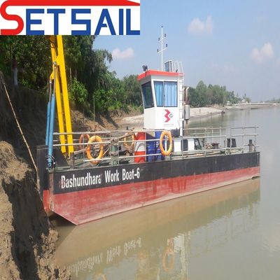 Barco de trabajo de servicio multifunción de motores diésel Cummins con casco de acero de aleación resistente
