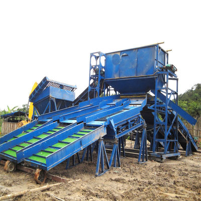 18000.000kg de peso bruto Equipo de extracción de oro aluvial completo con chuleta de agitación/jiging/centrifugadora