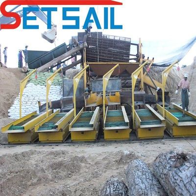 Maquinaria para la minería terrestre de oro y diamantes con dos conjuntos de centrifugadoras de capacidad entre 50 y 500 toneladas