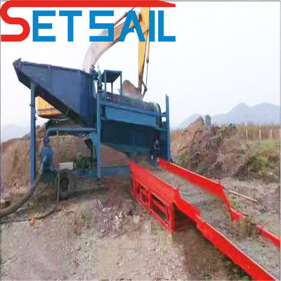 Maquinaria para la minería terrestre de oro y diamantes con dos conjuntos de centrifugadoras de capacidad entre 50 y 500 toneladas