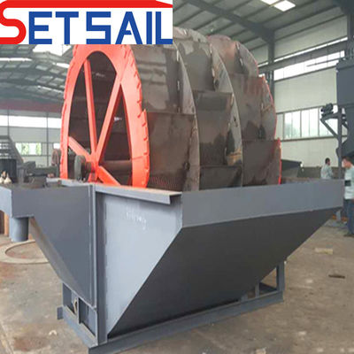 QHSM-12 Cinturón transportador rueda de agua Lavadora de arena para limpieza de arena ecológica