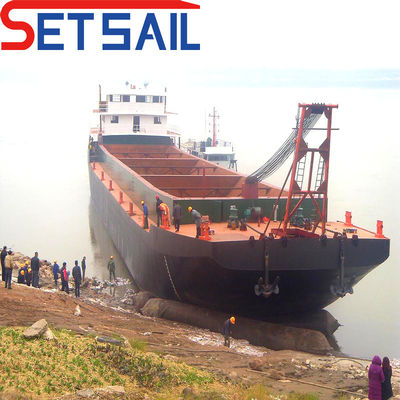 Casco de acero 500t Max. Capacidad de carga Barco de transporte de arena fluvial con sistema PLC