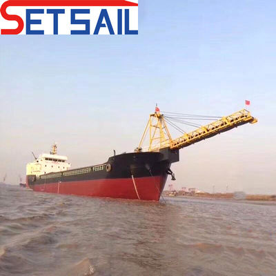 Casco de acero 500t Max. Capacidad de carga Barco de transporte de arena fluvial con sistema PLC