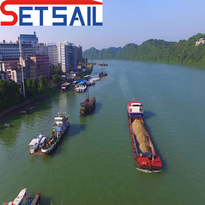 Casco de acero 500t Max. Capacidad de carga Barco de transporte de arena fluvial con sistema PLC