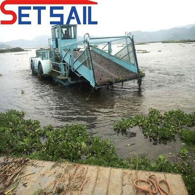 7Máquina de limpieza de basura de lago de longitud total de.2m-25m con capacidad de carga de 7.5-50m3