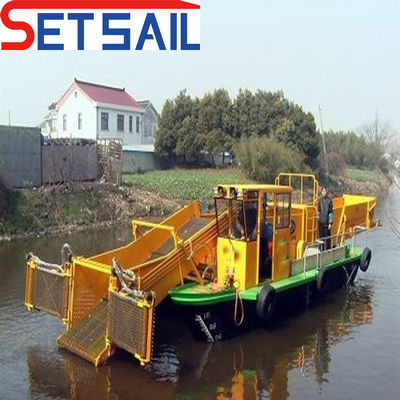 7Máquina de limpieza de basura de lago de longitud total de.2m-25m con capacidad de carga de 7.5-50m3