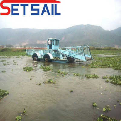 7Máquina de limpieza de basura de lago de longitud total de.2m-25m con capacidad de carga de 7.5-50m3