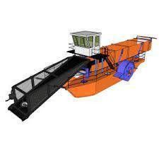 Revolucionario motor diésel remover jacinto de agua de río para ríos limpios y saludables