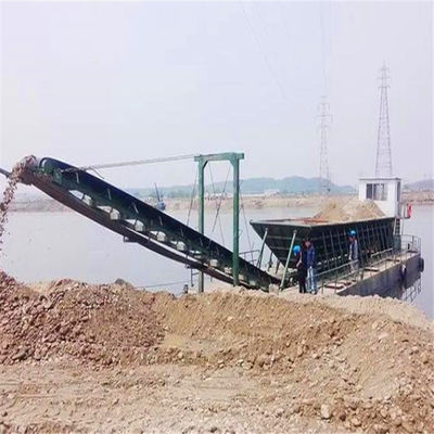 33kw-100kw Generador de energía autopropulsado Barca de transporte de arena fluvial para carga de 500 t