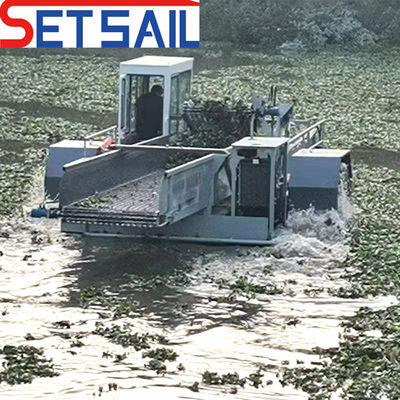 Solicitud personalizada 0,55m-2m cosechadoras de jacinto de agua para cortar descarga de transporte