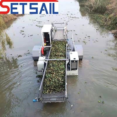 Solicitud personalizada 0,55m-2m cosechadoras de jacinto de agua para cortar descarga de transporte