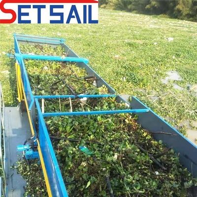 3m-6m ancho de corte ancho del casco Setsail cosechadora de malezas y colector de basura flotante