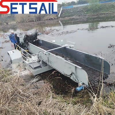 7.2m-25m Larga total Recolector de algas Buque de recolección de plantas acuáticas