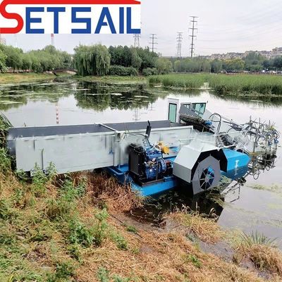 7.2m-25m Larga total Recolector de algas Buque de recolección de plantas acuáticas