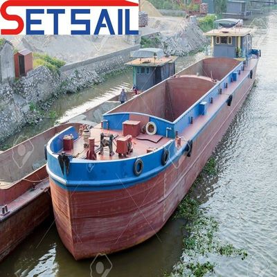 Barca de arena fluvial de auto descarga de 12 kn/h con carga máxima de 500 toneladas y potencia del motor diesel