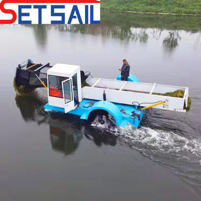 Recolección de basura en el río y en el lago