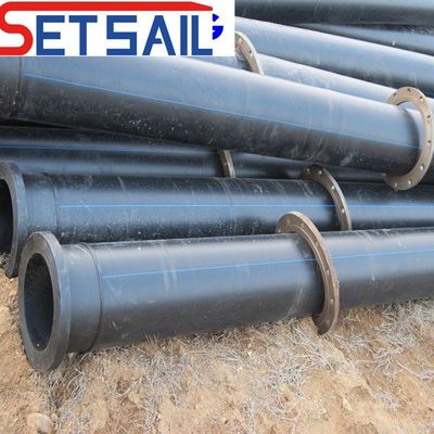Diámetro interno 200-600 mm Conexión de brida Tubo de plástico PE para la industria del petróleo y el gas
