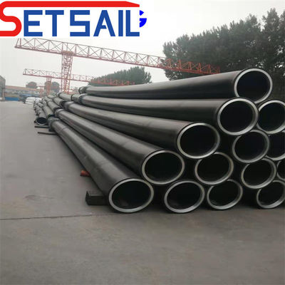 Diámetro interno 200-600 mm Conexión de brida Tubo de plástico PE para la industria del petróleo y el gas