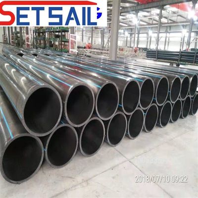 Tubo redondo de material HDPE para tuberías de aguas residuales urbanas longitud 12,8 m/radicular