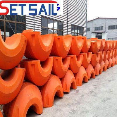 Pedido personalizado de HDPE material tubo de dragado con conexión de brida del original
